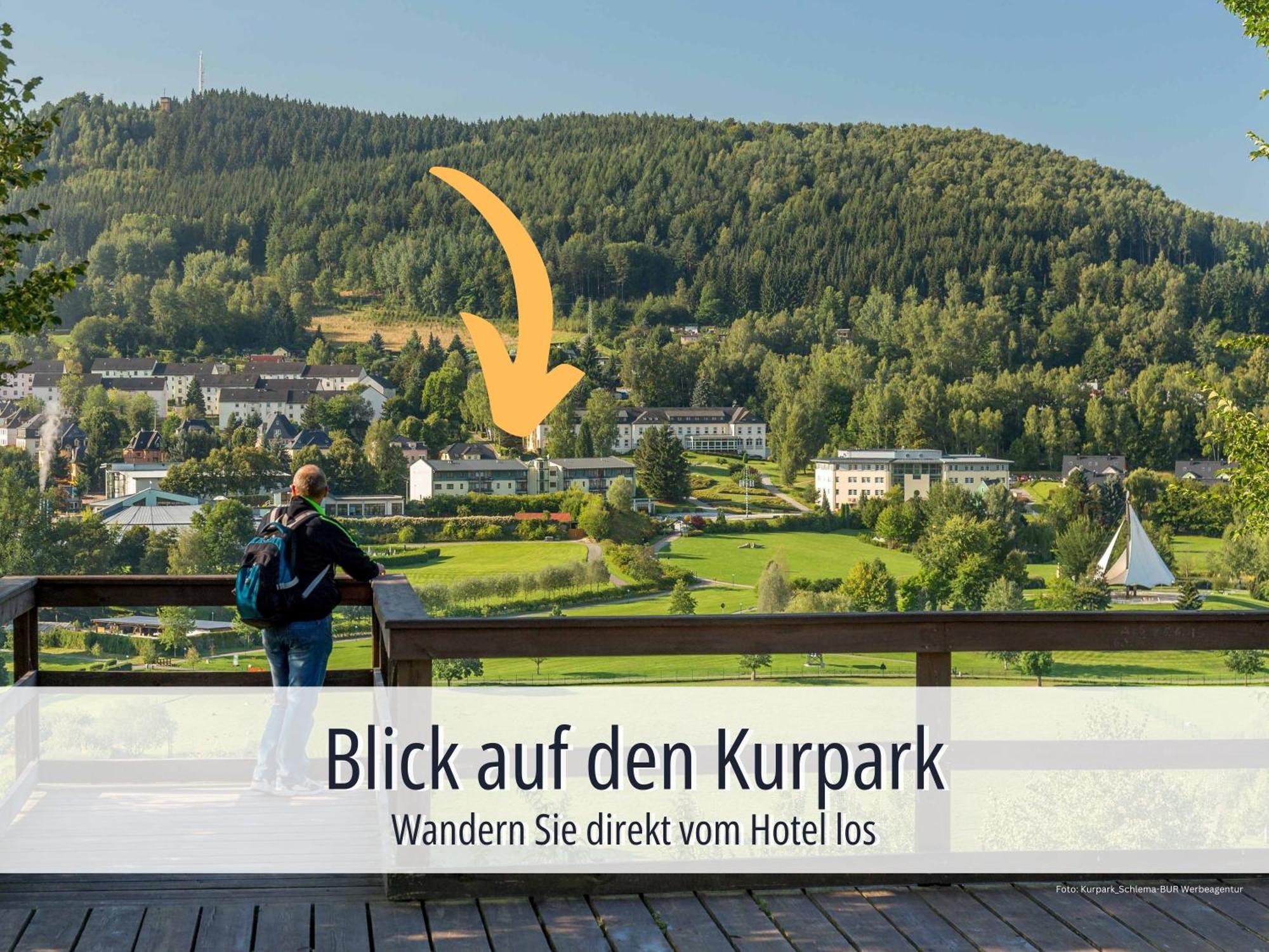 Hotel Am Kurhaus Mit Erstem Ayurveda Center Sachsens - Direkt Am Gesundheitsbad Actinon & Kurpark Bad Schlema Ngoại thất bức ảnh