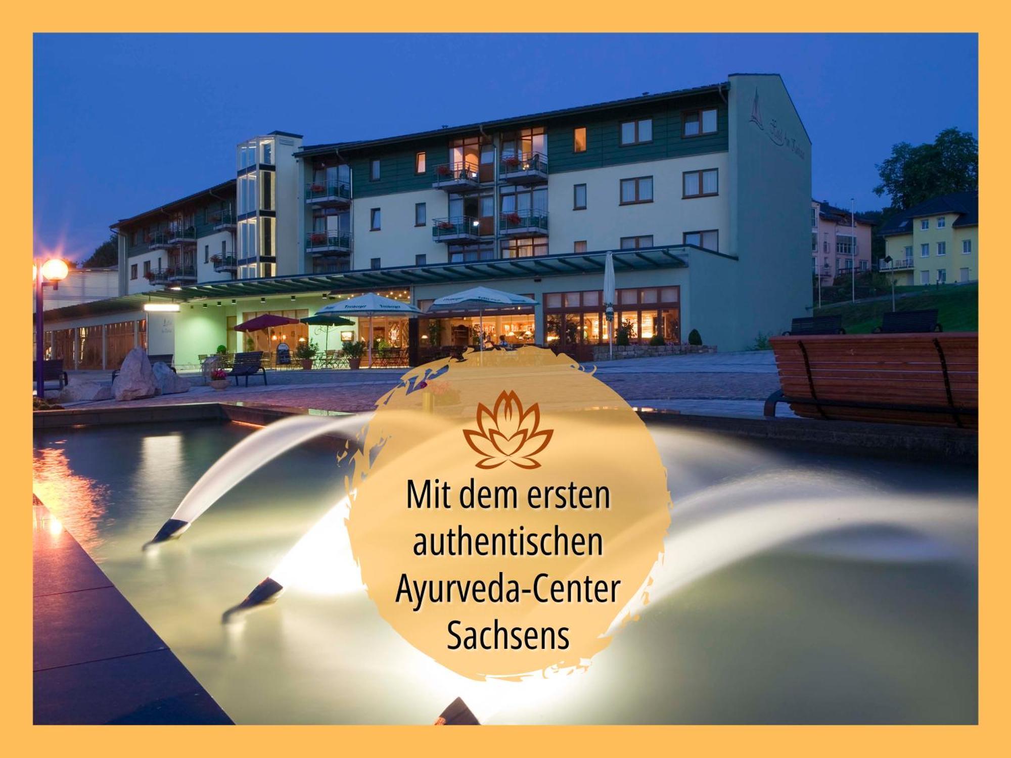 Hotel Am Kurhaus Mit Erstem Ayurveda Center Sachsens - Direkt Am Gesundheitsbad Actinon & Kurpark Bad Schlema Ngoại thất bức ảnh